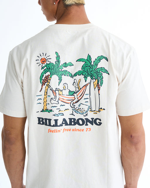BILLABONG メンズ NO PRESSURE Tシャツ 【2025年春夏モデル】 CRM / XL