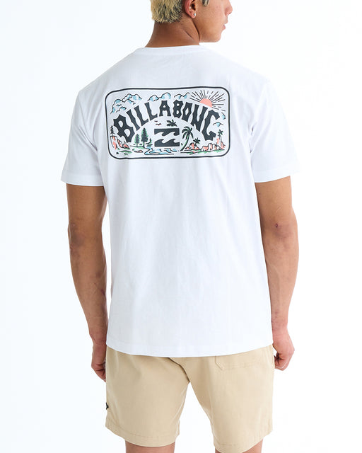 BILLABONG メンズ SCENIC ARCH Tシャツ 【2025年春夏モデル】 WHT / XL