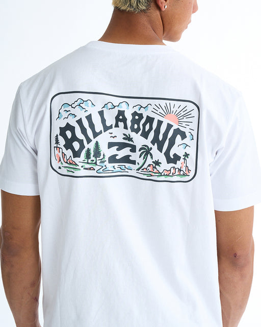 BILLABONG メンズ SCENIC ARCH Tシャツ 【2025年春夏モデル】 WHT / XL