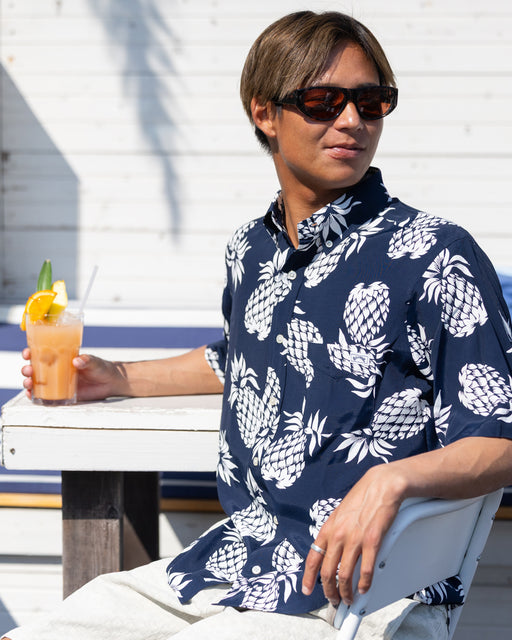 極美品★アップルバム⬛︎アロハシャツ⬛︎半袖シャツ⬛︎ボブマーリー⬛︎ブラック⬛︎M APPLEBUM BOB MARLEY ( アップルバム ボブ マーリー ) S/S Aloha Shirt