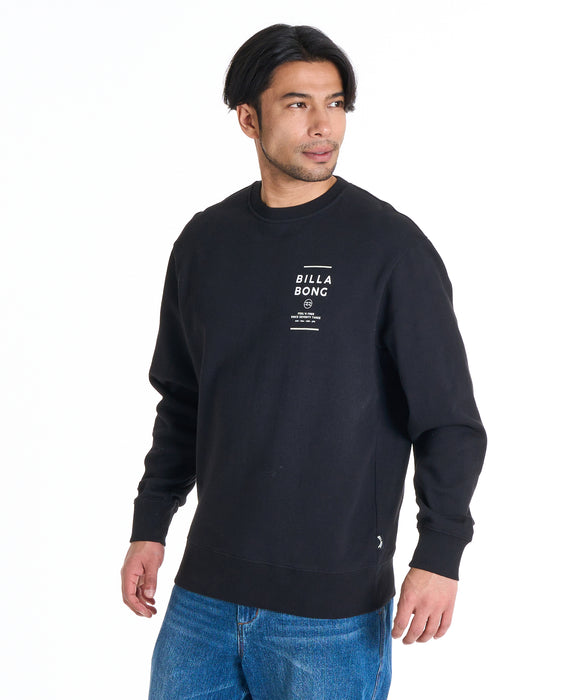 BILLABONG メンズ SUN BLOCK トレーナー 【2025年秋冬モデル】 BLK / XL