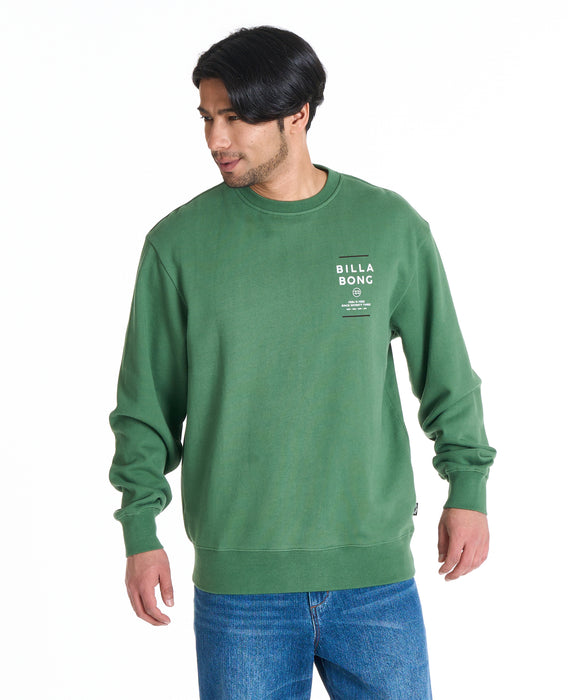 BILLABONG メンズ SUN BLOCK トレーナー 【2025年秋冬モデル】 GRN / XL
