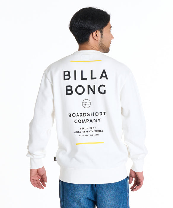 BILLABONG メンズ SUN BLOCK トレーナー 【2025年秋冬モデル】 OFW / XL