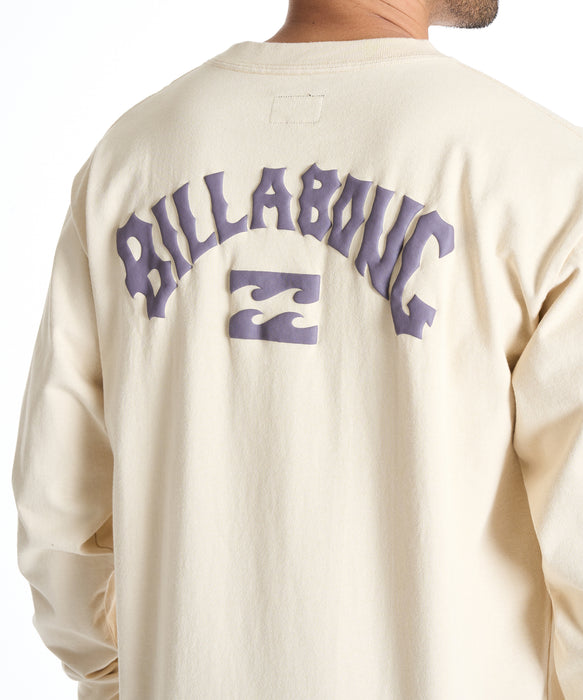 BILLABONG メンズ ARCH LOGO トレーナー 【2025年秋冬モデル】 FOG / XL