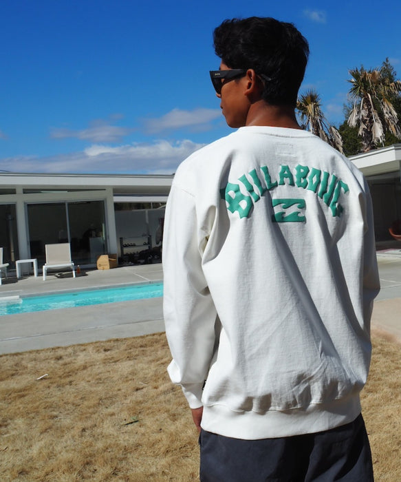 【OUTLET】BILLABONG メンズ ARCH LOGO トレーナー 【OVER FIT】【2025年秋冬モデル】