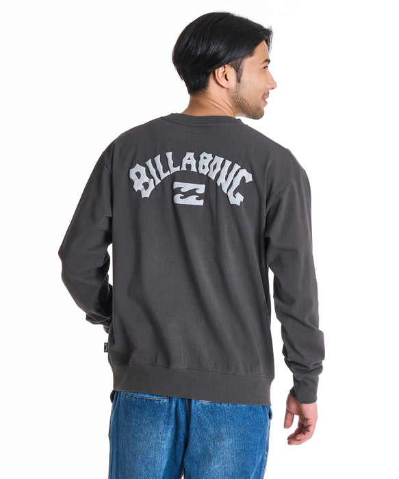 BILLABONG メンズ ARCH LOGO トレーナー 【2025年秋冬モデル】 WAA / XL