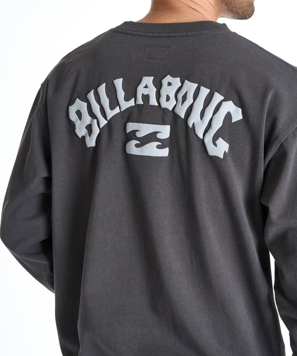 BILLABONG メンズ ARCH LOGO トレーナー 【2025年秋冬モデル】 WAA / XL