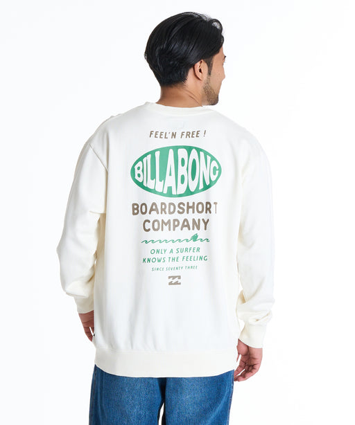 BILLABONG メンズ FISHERMANS トレーナー 【2025年秋冬モデル】 CRM / XL