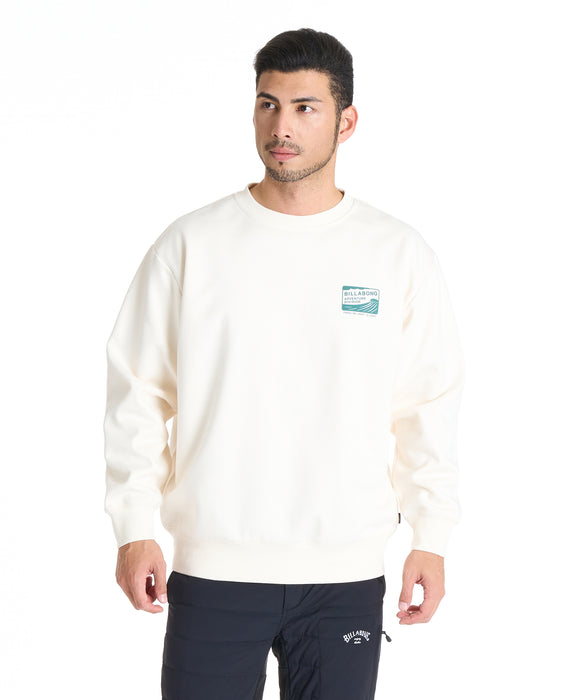 BILLABONG メンズ ADIV DECAL トレーナー 【2025年秋冬モデル】 CRM / XL