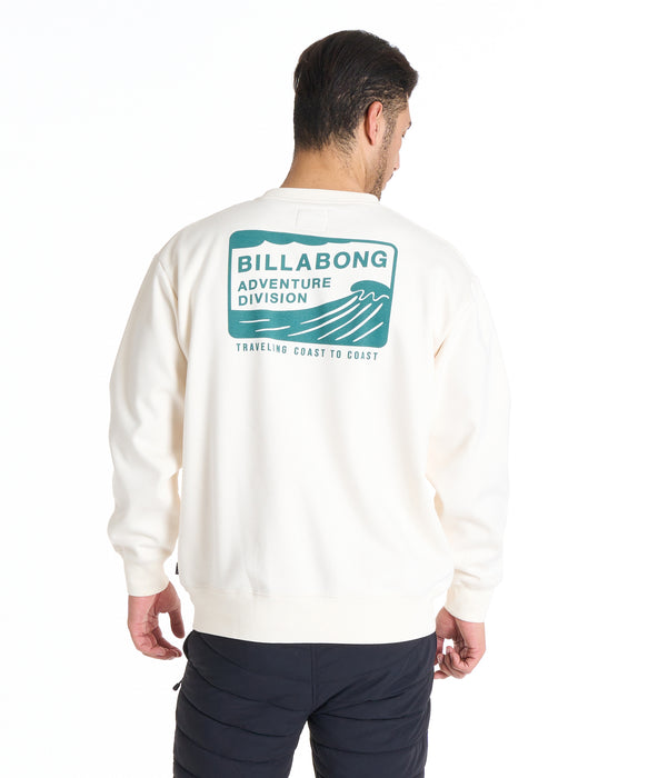 BILLABONG メンズ ADIV DECAL トレーナー 【2025年秋冬モデル】 CRM / XL