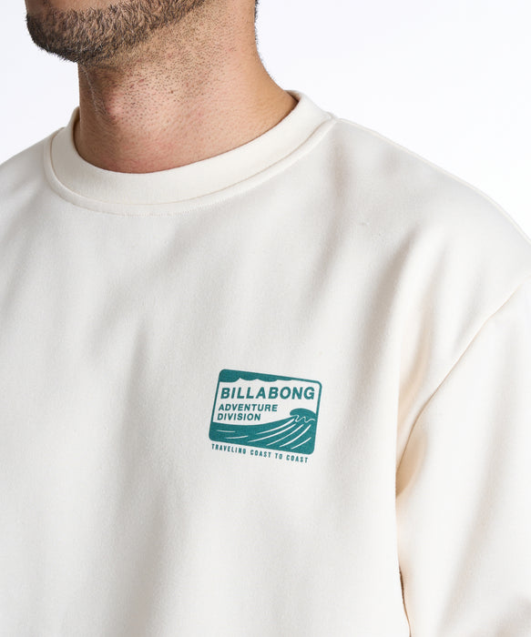 BILLABONG メンズ ADIV DECAL トレーナー 【2025年秋冬モデル】 CRM / XL