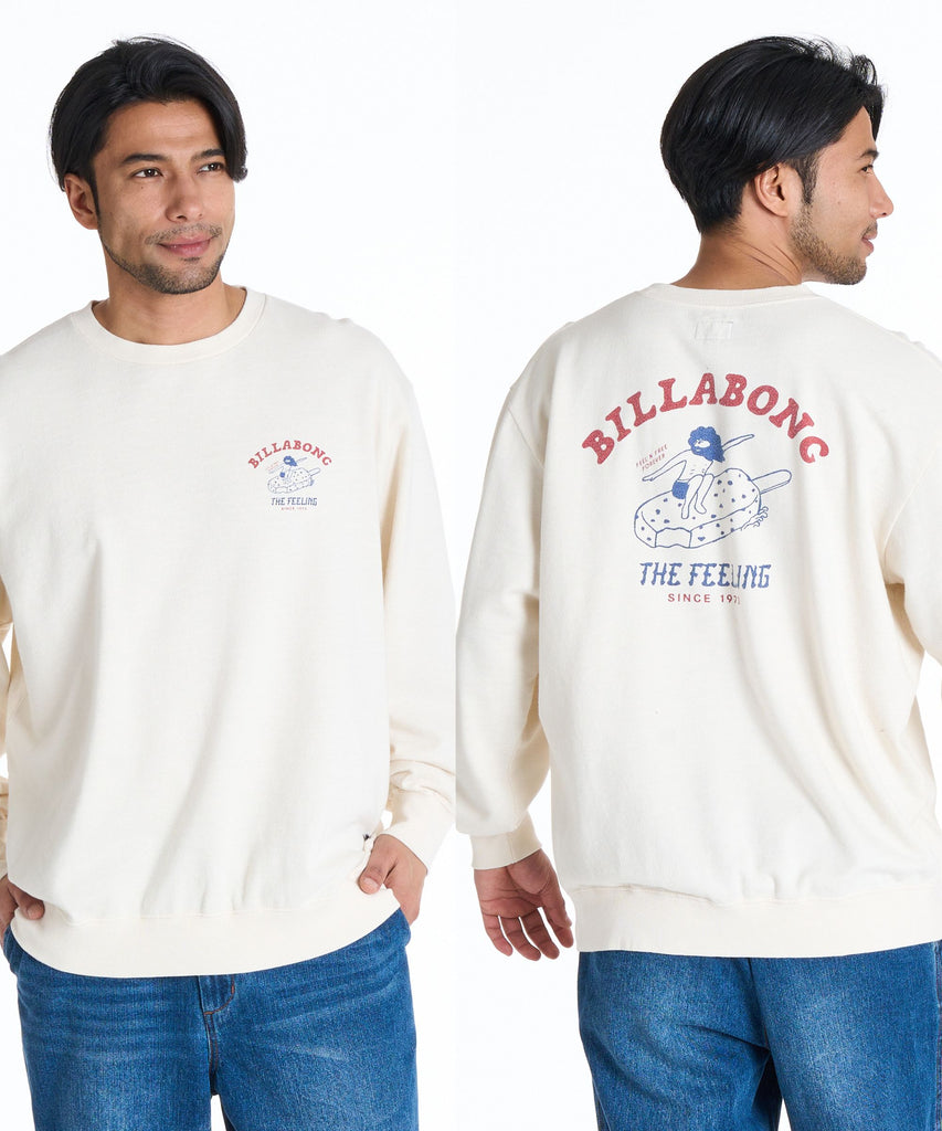 OUTLET】BILLABONG メンズ FREEING FREE トレーナー 【OVER FIT
