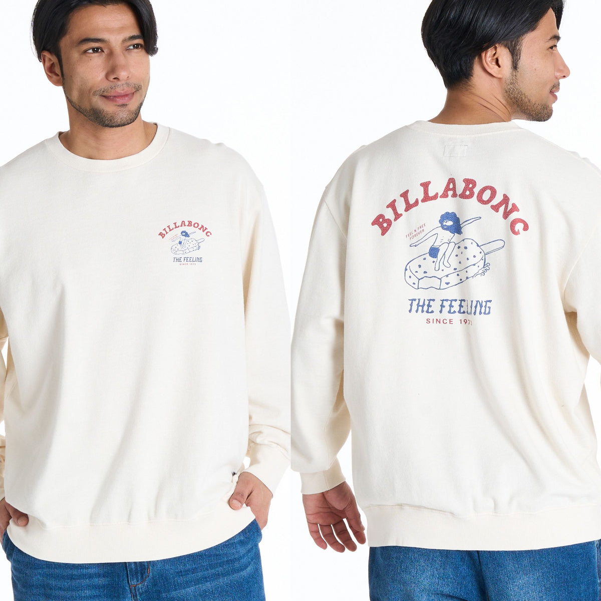 OUTLET】BILLABONG メンズ FREEING FREE トレーナー 【OVER FIT