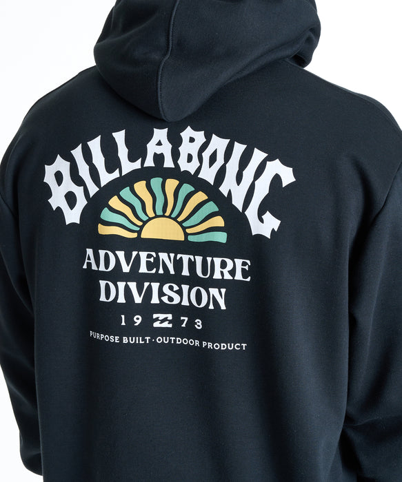 BILLABONG メンズ ADIV ARCH LOGO パーカー 【2025年秋冬モデル】 BLK / XL