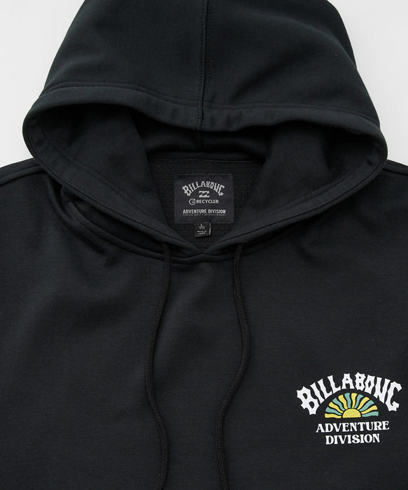 BILLABONG メンズ ADIV ARCH LOGO パーカー 【2025年秋冬モデル】 BLK / XL