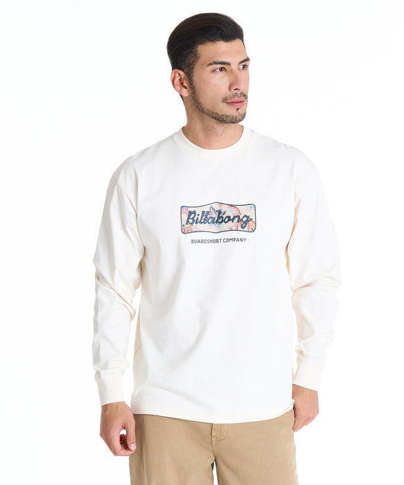 BILLABONG メンズ SIGN ロンＴ 【2025年秋冬モデル】 CRM / XL