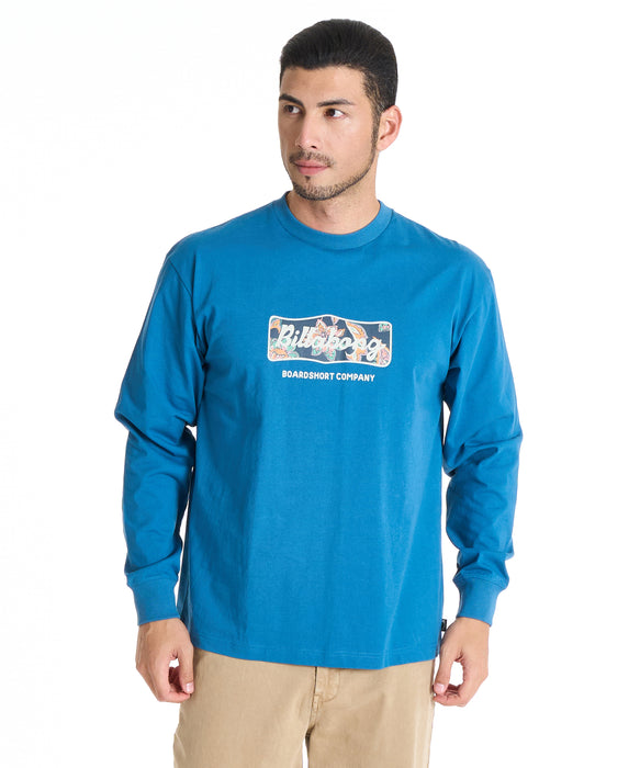 BILLABONG メンズ SIGN ロンＴ 【2025年秋冬モデル】 DBL / XL