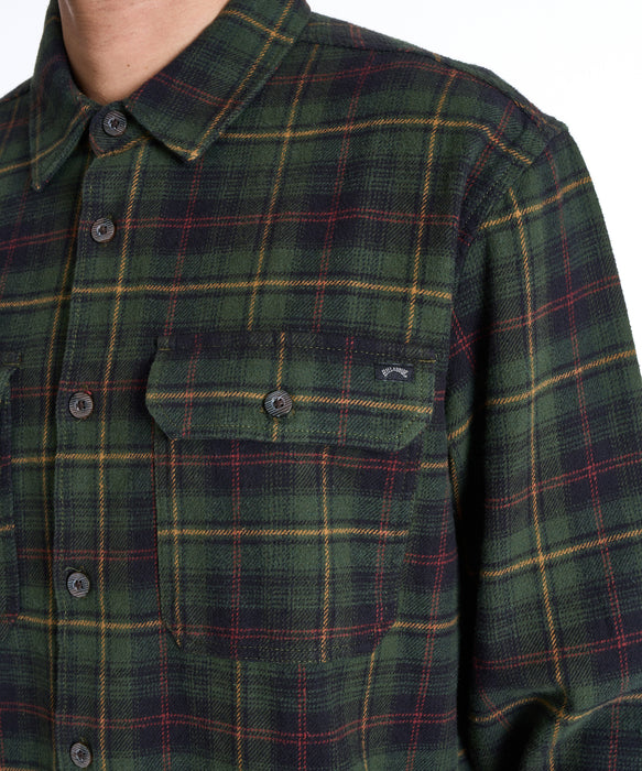 BILLABONG メンズ 24A053500-OFFSHORE F 長袖シャツ 【2025年秋冬モデル】 BLK / XL