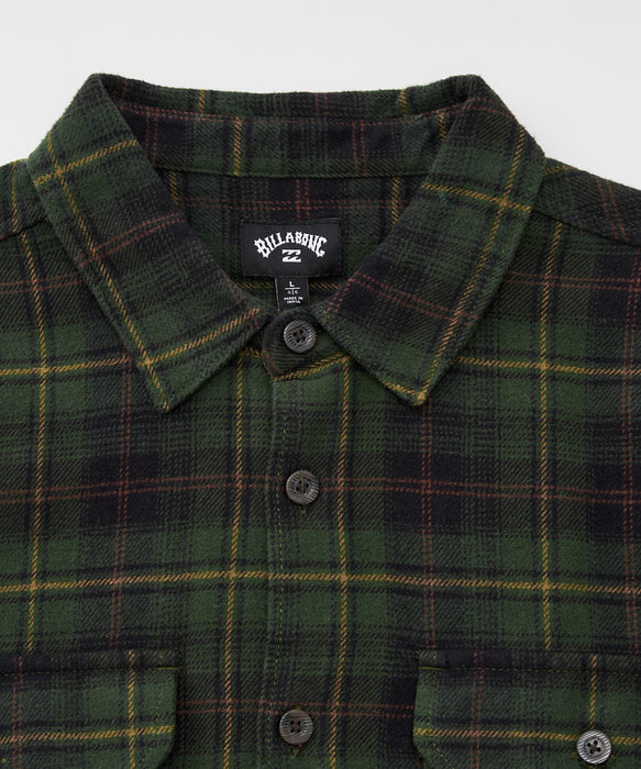 BILLABONG メンズ 24A053500-OFFSHORE F 長袖シャツ 【2025年秋冬モデル】 BLK / XL