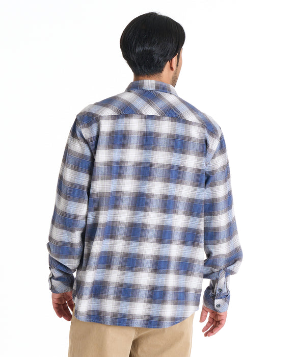 BILLABONG メンズ 24A053506-COASTLINE  長袖シャツ 【2025年秋冬モデル】 BLU / XL