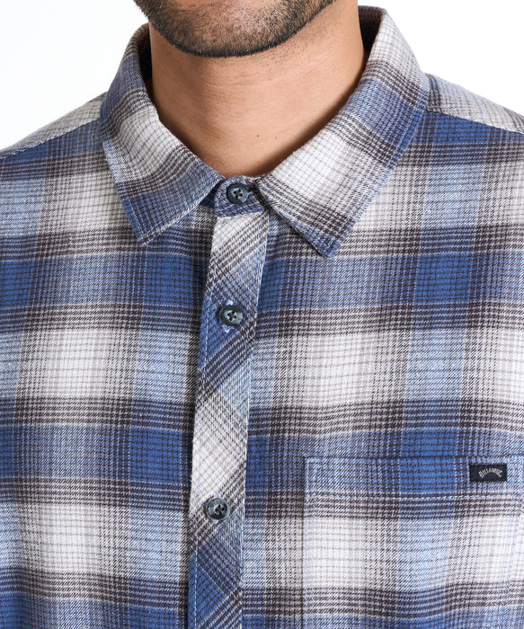 BILLABONG メンズ 24A053506-COASTLINE  長袖シャツ 【2025年秋冬モデル】 BLU / XL