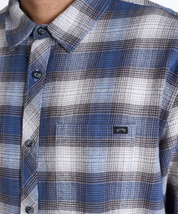 BILLABONG メンズ 24A053506-COASTLINE  長袖シャツ 【2025年秋冬モデル】 BLU / XL