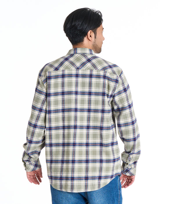 BILLABONG メンズ 24A053506-COASTLINE  長袖シャツ 【2025年秋冬モデル】 OLV / XL