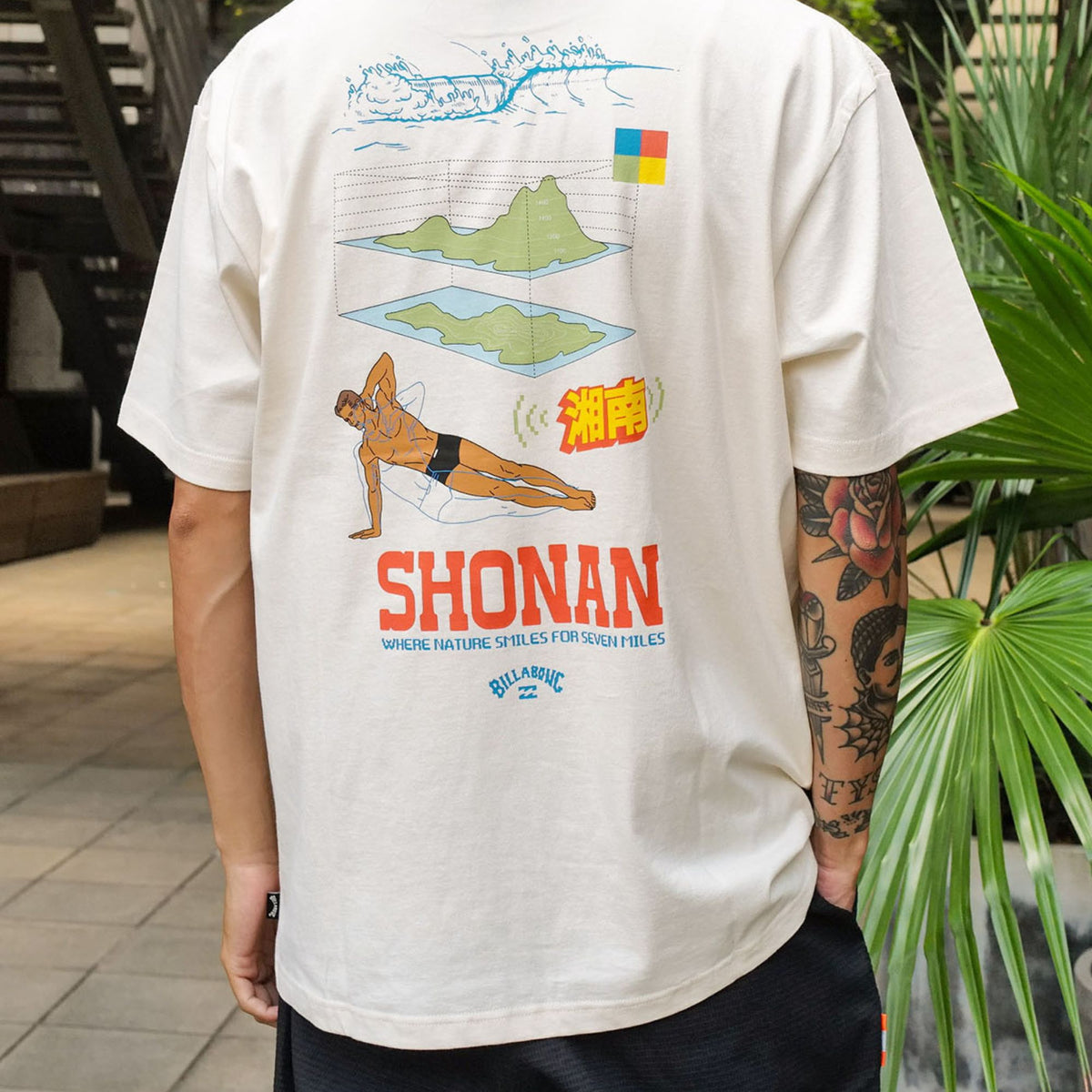 OUTLET】BILLABONG メンズ DESTINATION SHONAN Tシャツ【OVER FIT