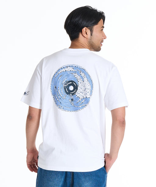 BILLABONG メンズ WAVE MANDALA Tシャツ 【2025年秋冬モデル】 WHT / XL