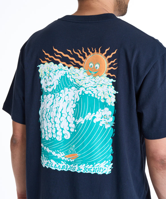 BOYFRIEND　Tシャツ BILLABONG メンズ 【KENTRO YOSHIDA】WAVE MONSTER Tシャツ