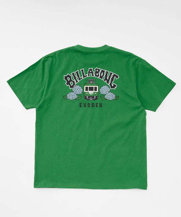 BILLABONG メンズ 【江ノ電×BILLABONG】ENODEN TUNNEL Tシャツ 【OVER FIT】【2025年秋冬モデル】