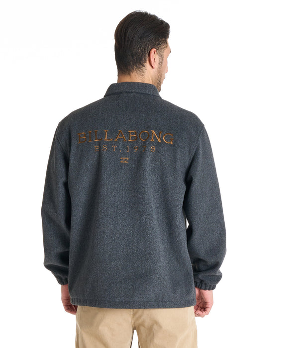 BILLABONG メンズ MELTON COACH JK ジャケット 【2025年秋冬モデル】 BLK / XL