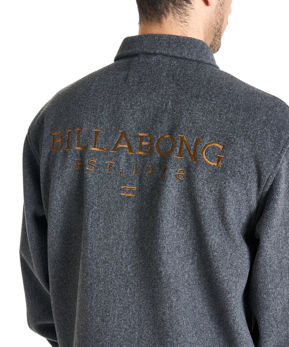 BILLABONG メンズ MELTON COACH JK ジャケット 【2025年秋冬モデル】 BLK / XL
