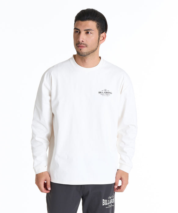 BILLABONG メンズ WARM SOFTTY LS 長袖サーフTシャツ 【2025年秋冬モデル】 CRM / XL