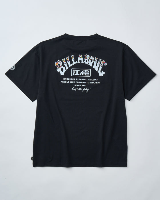 BILLABONG メンズ 【江ノ電×BILLABONG】ENODEN 水陸両用 SURFFLEX TEE サーフTシャツ 【OVER FIT】【2025年秋冬モデル】