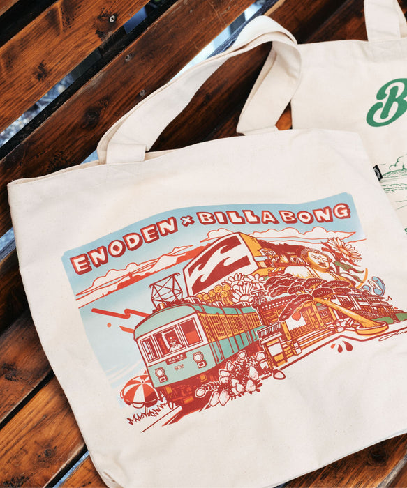 BILLABONG メンズ 【江ノ電×BILLABONG】ENODEN TOTE BAG トートバッグ 【2025年秋冬モデル】