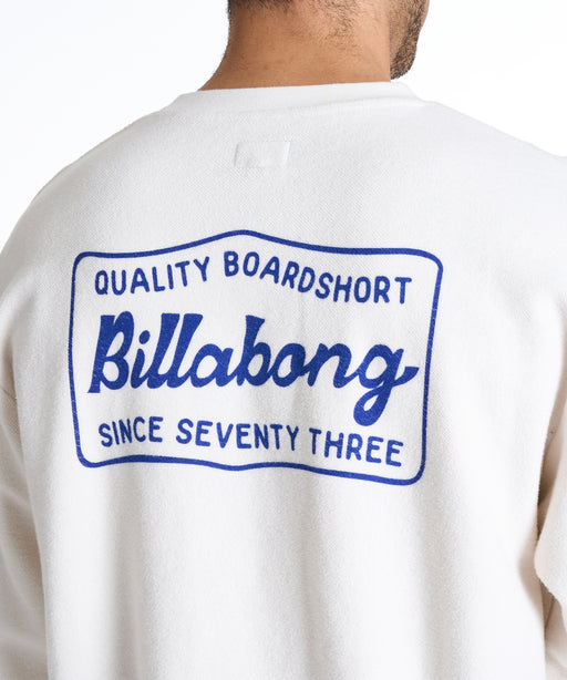 BILLABONG メンズ REVERSE CREW トレーナー 【2025年秋冬モデル】 CRM / XL