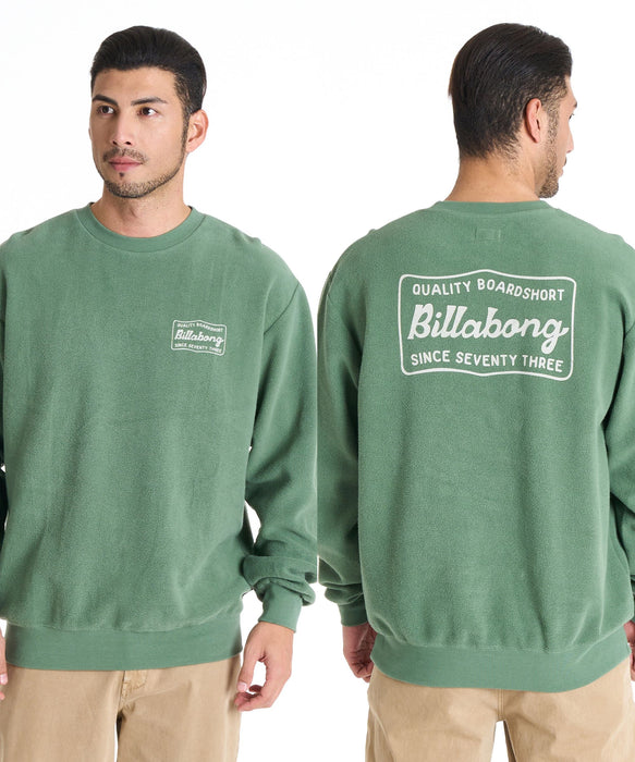 直営店限定】BILLABONG メンズ REVERSE CREW トレーナー 【2025年秋冬