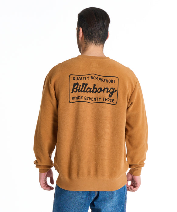 直営店限定】BILLABONG メンズ REVERSE CREW トレーナー 【2025年秋冬