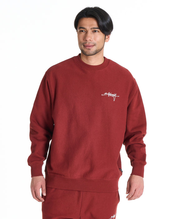 BILLABONG メンズ SCRIPT LOGO トレーナー 【2025年秋冬モデル】 BRK / XL