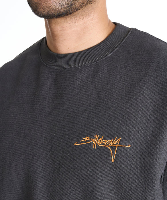 BILLABONG メンズ SCRIPT LOGO トレーナー 【2025年秋冬モデル】 RAV / XL