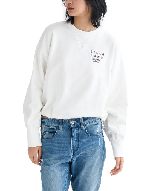 BILLABONG レディース CLEAN LOGO SWEAT CREW トレーナー 【2025年春夏モデル】 SCS / L