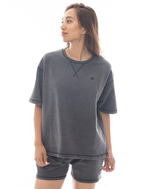 BILLABONG レディース LOOSE CROPPED SS SWEAT CREW スウェットジャケット 【2025年春夏モデル】 BSD / L