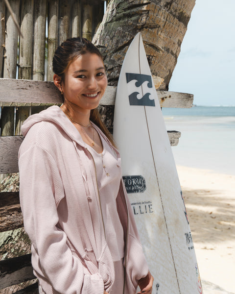 OUTLET】BILLABONG レディース 【CHILLWEAR】 WAFFLE ZIP セットアップ