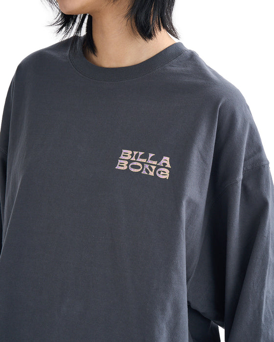 BILLABONG レディース GRAPHIC ROUND HEM LS TEE ロンＴ 【2025年春夏モデル】 BSD / L