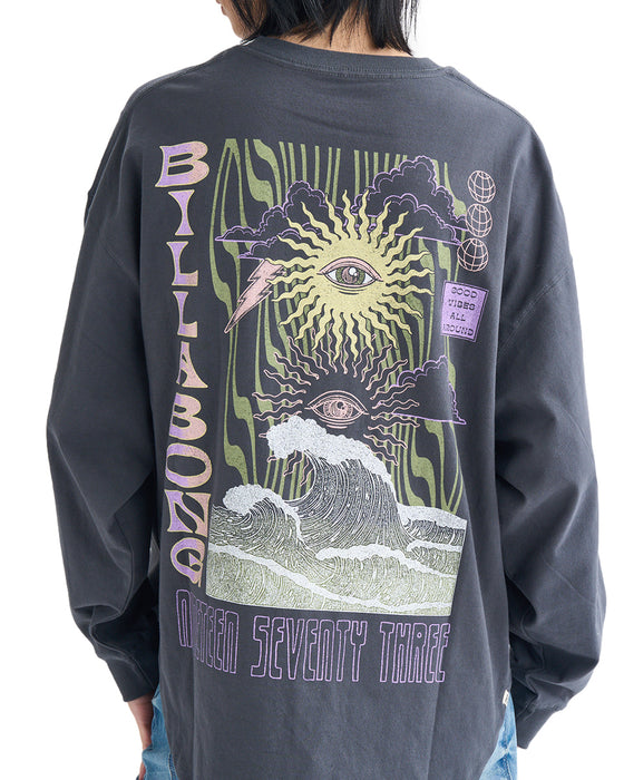 BILLABONG レディース GRAPHIC ROUND HEM LS TEE ロンＴ 【2025年春夏モデル】 BSD / L