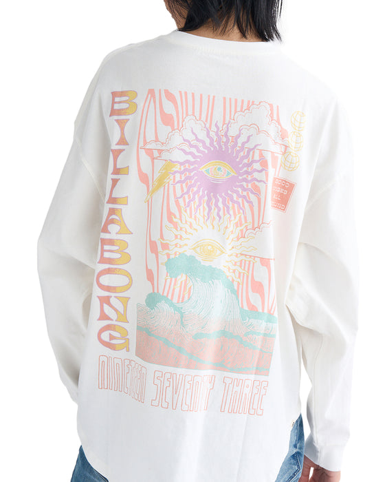 BILLABONG レディース GRAPHIC ROUND HEM LS TEE ロンＴ 【2025年春夏モデル】 SCS / L