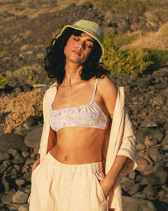 【OUTLET】BILLABONG レディース 【SUN SPELL】 SUMMERS END SS WVN セットアップ 半袖シャツ 【2025年春夏モデル】