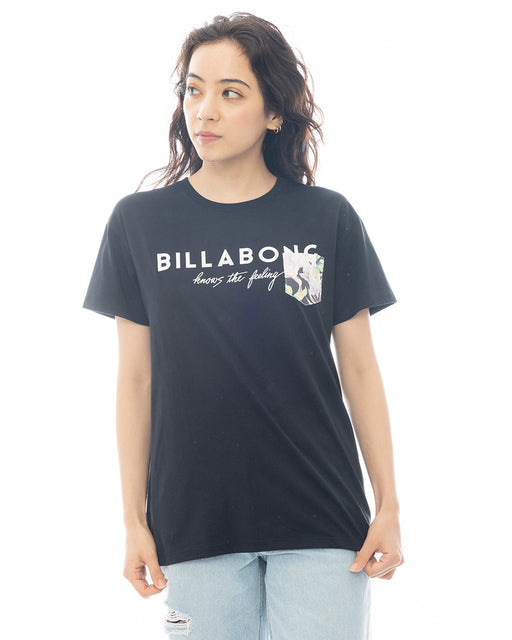 BILLABONG レディース BOY FIT POCKET TEE Tシャツ 【2025年春夏モデル】 BLK / L
