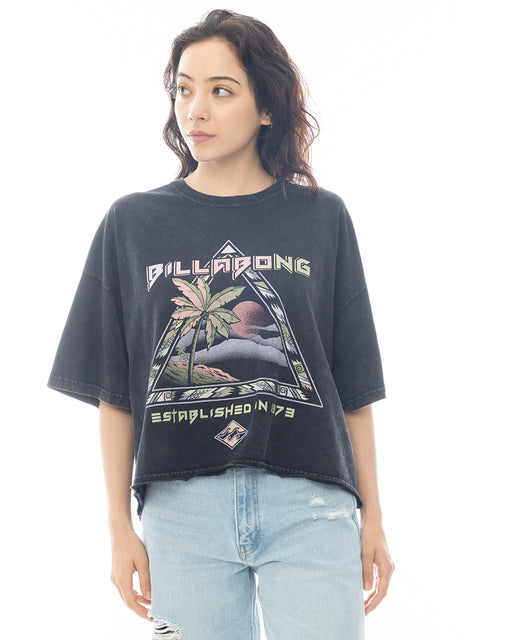 BILLABONG レディース GRAPHIC WIDE LOOSE CROPPED TEE Tシャツ 【2025年春夏モデル】 OFB / L